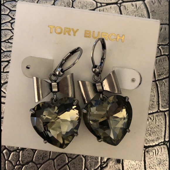 Tory Burch Jewelry - Tory Burch Dangling Heart Earrings.